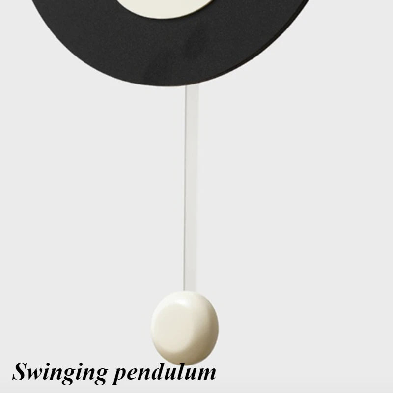 Nordic Swing Wall Clock – Modern Minimalist 37×64cm Décor Decorative Wall Clock Axl