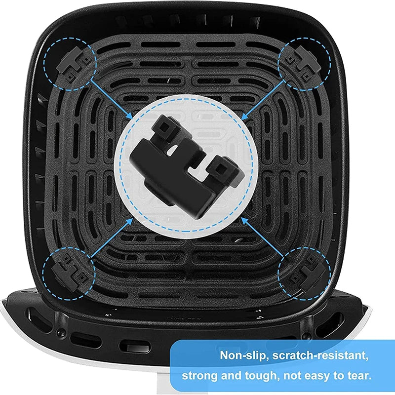4-Pack Air Fryer Silicone Rubber Bumpers – Grill Pan Replacement Air Fryer Accessories Axl