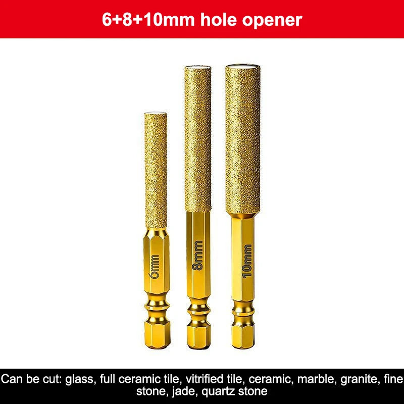 Diamond Core Drill Bits – Dry Drilling for Tile, Granite & Marble Diamond Core Drill Bits Axl 6MM 8MM 10MM