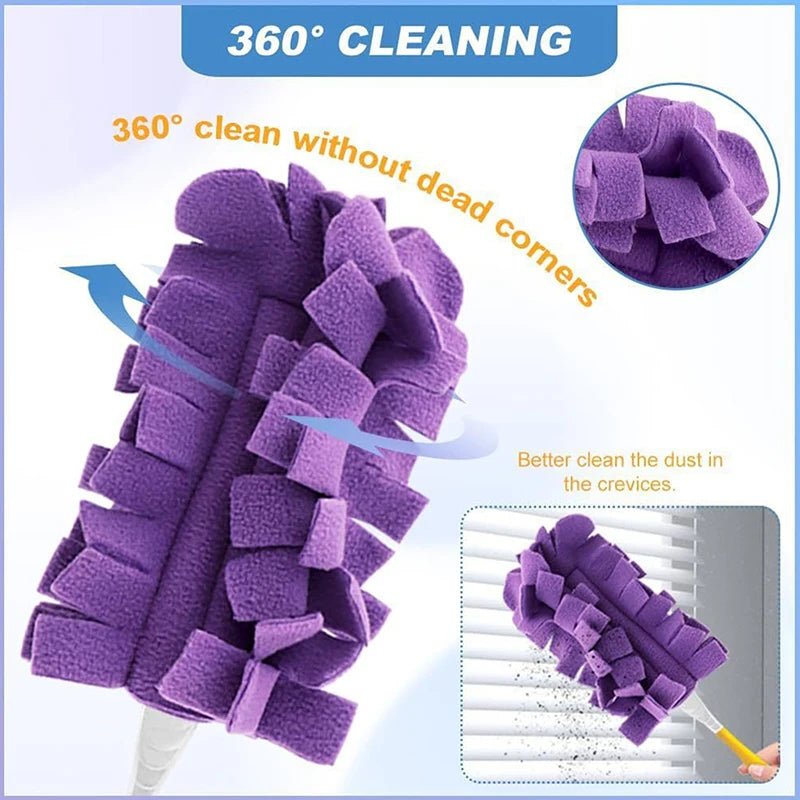 Reusable Microfiber Duster Refill Head – Dry & Wet Cleaning Duster Refill Head Axl
