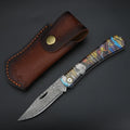 Damascus Folding Pocket Knife – Resin Handle | XUAN FENG Damascus Folding Knife Axl Default Title