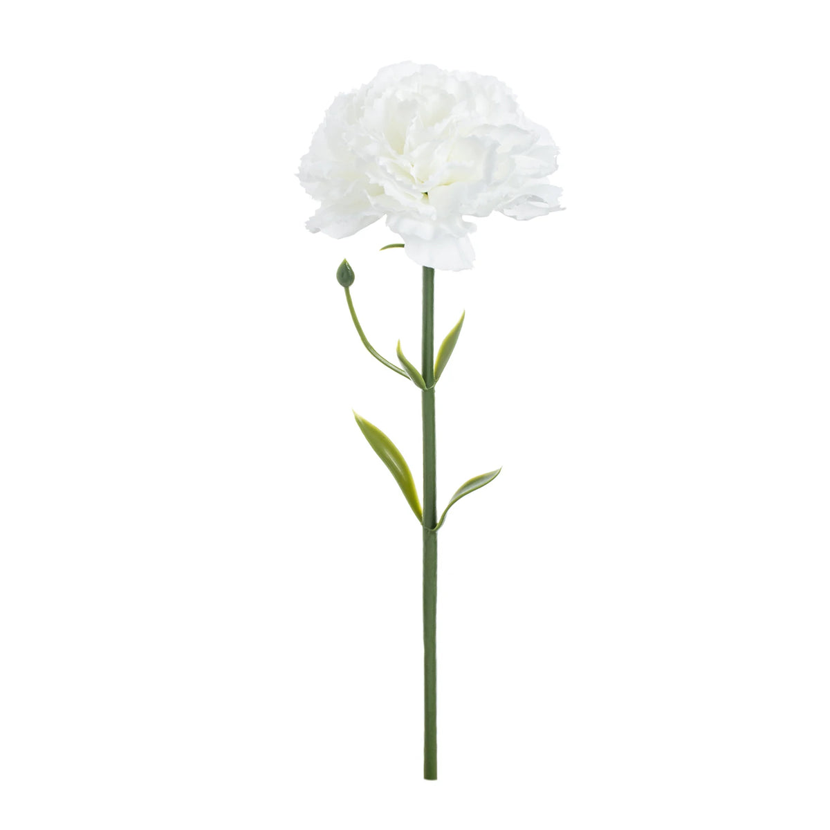 Silk Carnation Artificial Flowers 4/8 Pcs – Wedding & Home Décor Artificial Silk Flowers Axl WHITE 4 pcs