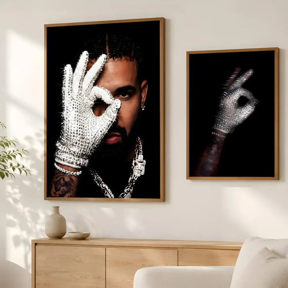 Drake HD Self-Stick PVC Wall Art Poster – Waterproof Decor Wall Art Poster Axl