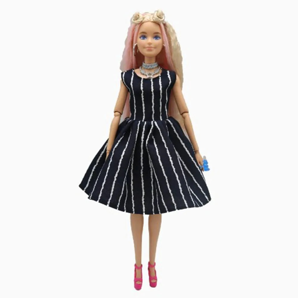 Handmade Doll Clothes Floral & Polka Dot Dresses for 30cm Dolls Doll Clothes Axl 7