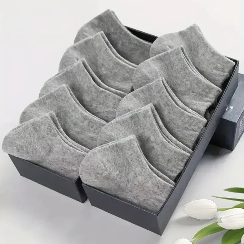 Men's Low Cut Ankle Socks – Breathable, Sweat-Wicking 6 Pack Men's Ankle Socks Axl
