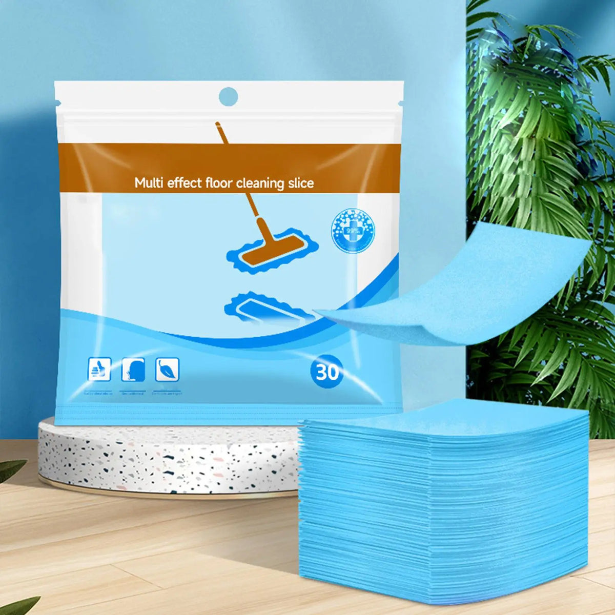 Dissolvable Floor Cleaning Sheets 30 Pack – Hardwood & Tile Floor Cleaning Sheets Axl
