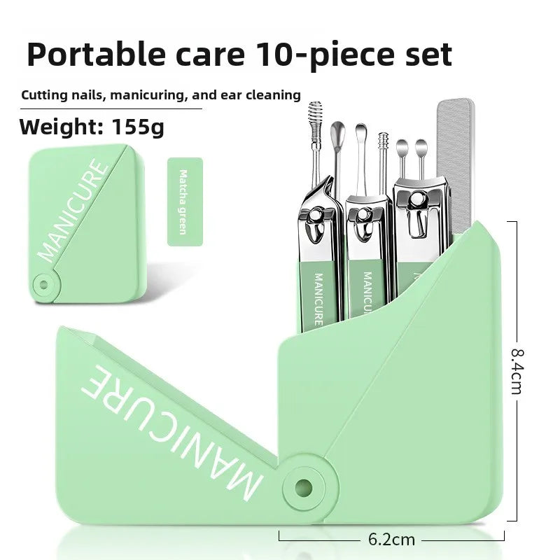 Professional Nail Clipper Set – Anti-Splash Stainless Steel Kit Nail Clipper Set Axl Rotating box nail cl