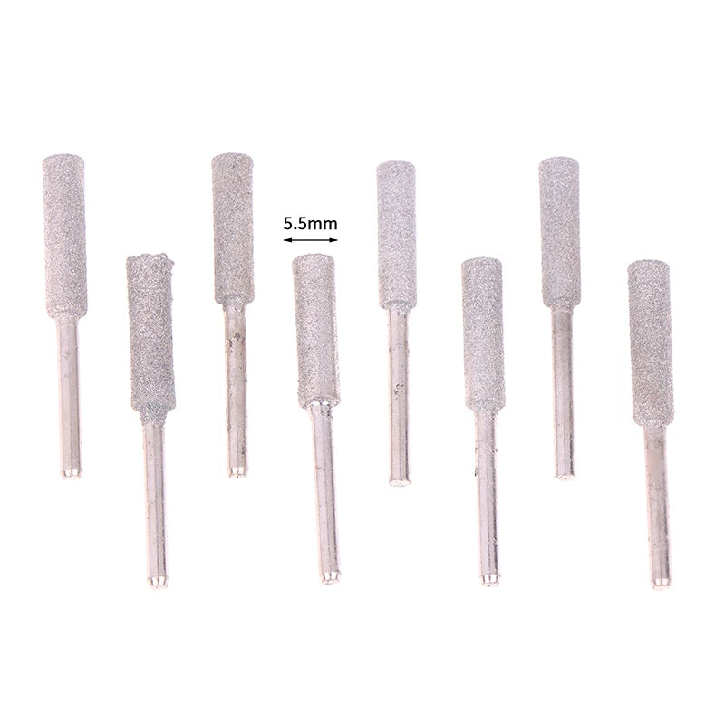 8-Piece Titanium Diamond Chainsaw Sharpener Bits 4/4.8/5.5mm Chainsaw Sharpener Bits Axl A3