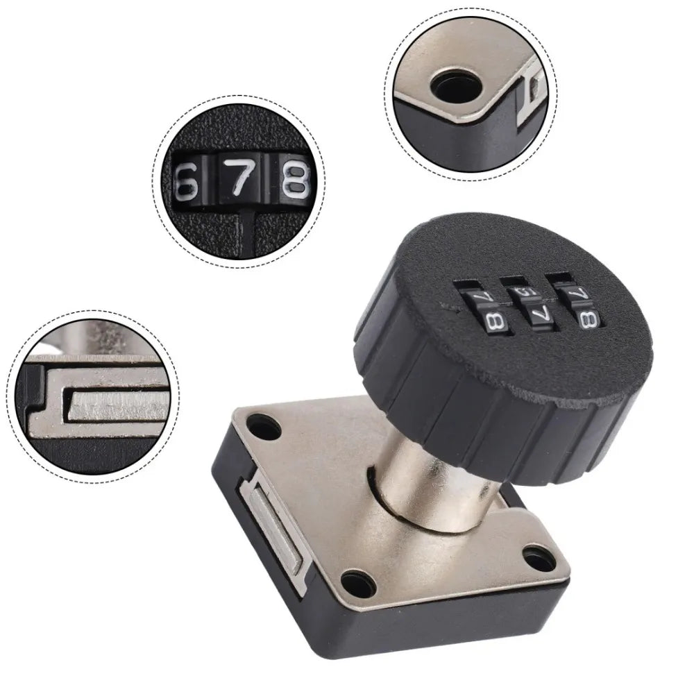 3-Digit Combination Lock – Keyless Drawer & Cabinet Lock Combination Lock Axl