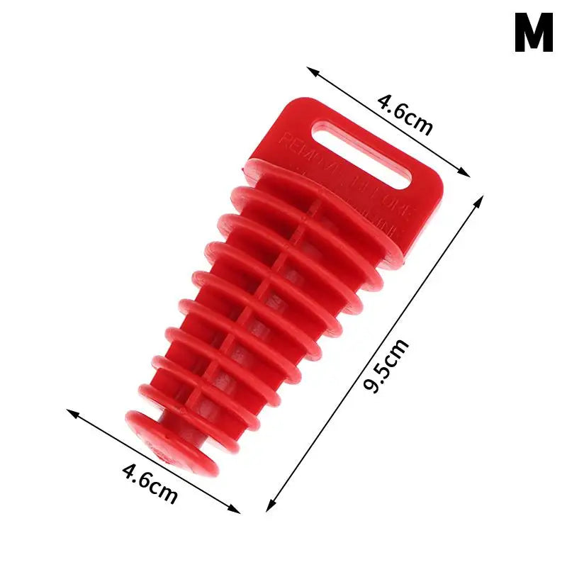 Universal Motorcycle Exhaust Wash Plug – Silicone Pipe Protector Exhaust Pipe Plug Axl M Red Muffler