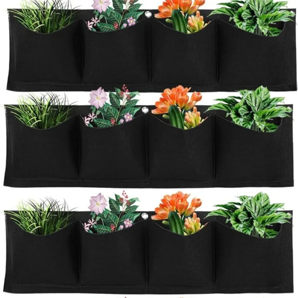 Foldable Felt Wall Planter Bag | Vertical Garden Grow Bag Wall Planter Bag Axl