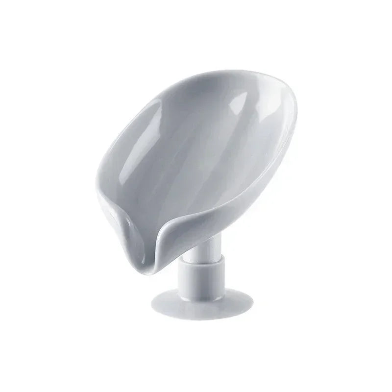 Lotus Leaf Soap Dish – Suction Bathroom & Kitchen Soap Holder Soap Dish Axl grey