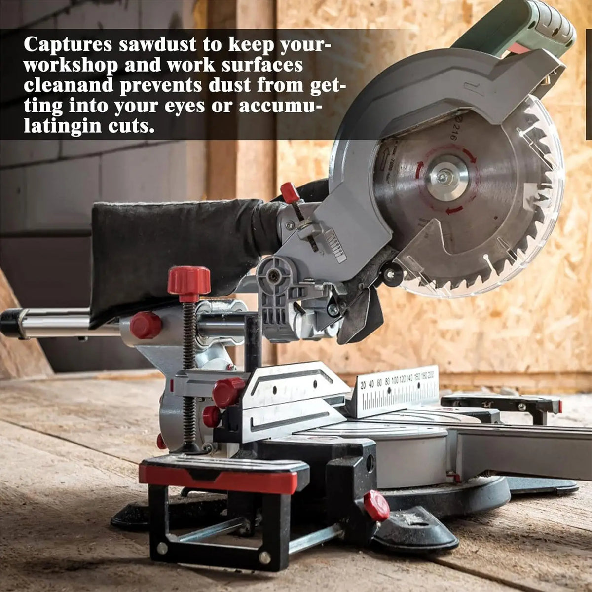 Miter Saw Dust Bag – Nylon Sawdust Collector for Woodworking Saw Dust Bag Axl