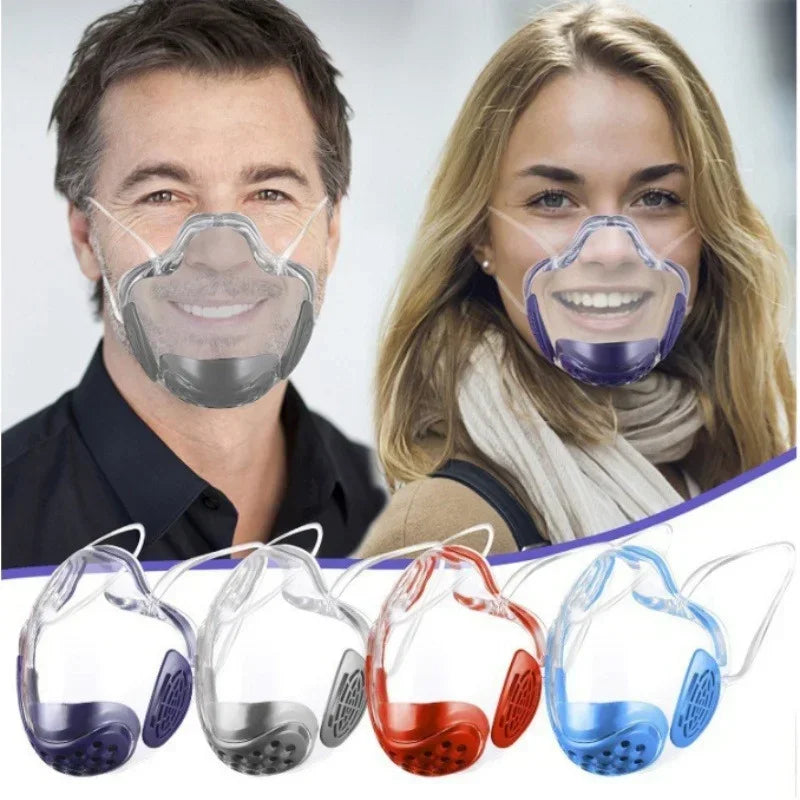 Transparent Face Shield Mask – Anti-Fog Dustproof Mouth Cover Face Shield Mask Axl
