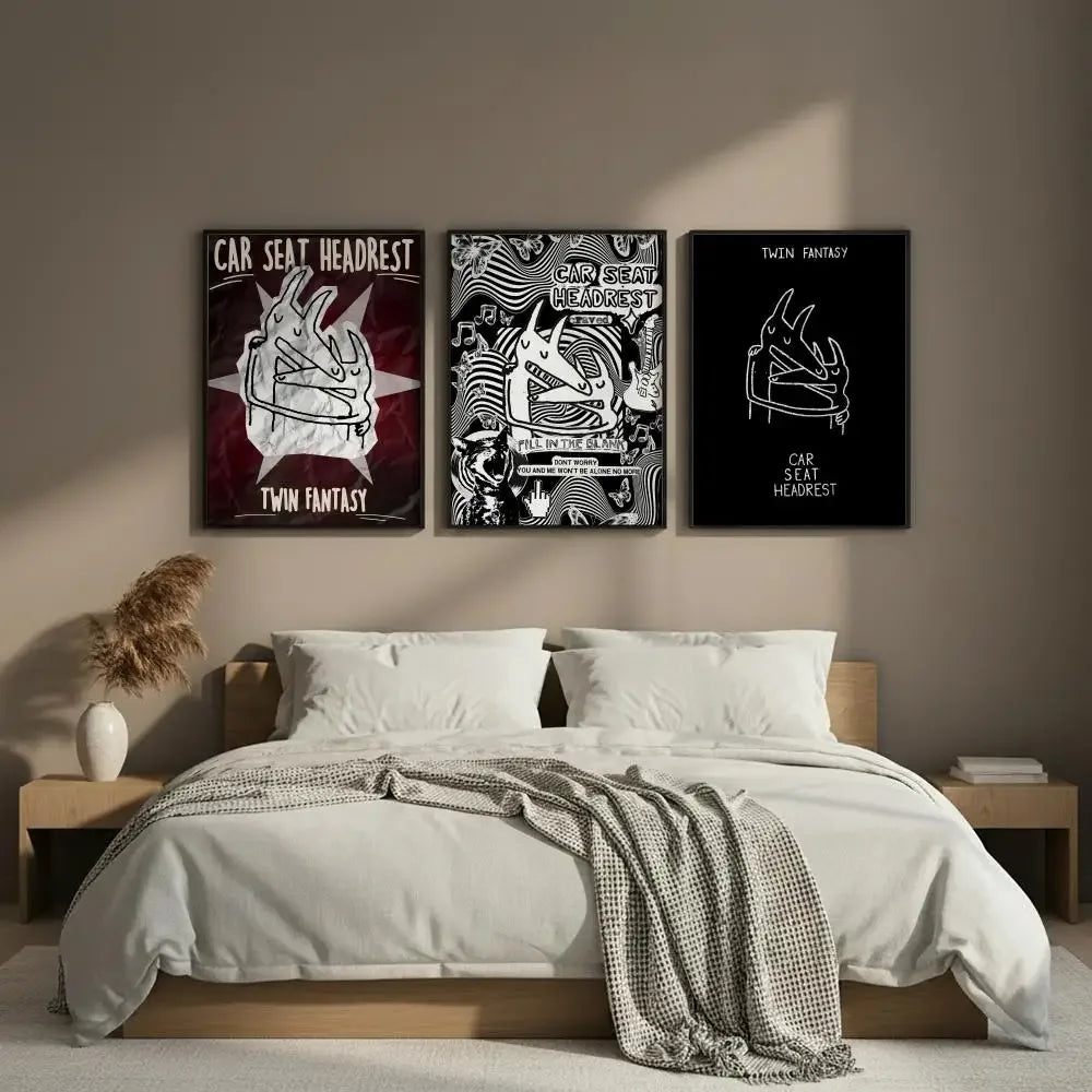 Classic Car Headrest HD Art Poster – Modern Wall Decor Print Art Wall Poster Axl
