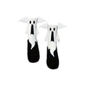 Halloween Bat Magnetic Couple Socks – Cotton Mid-Calf Novelty Novelty Socks Axl White One Size