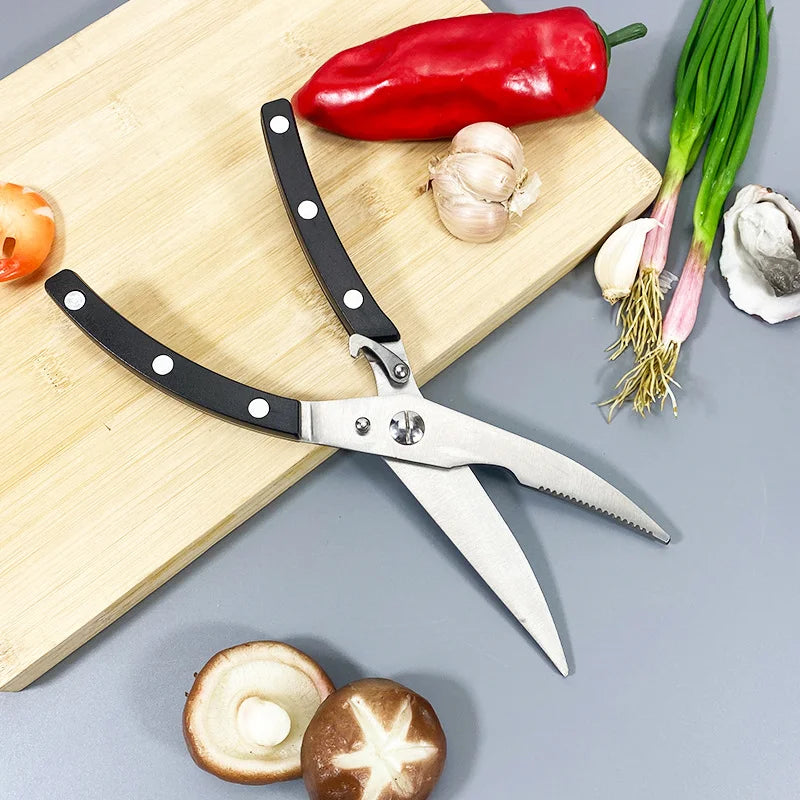 Stainless Steel Kitchen Scissors – BBQ & Poultry Shears Kitchen Shears Axl