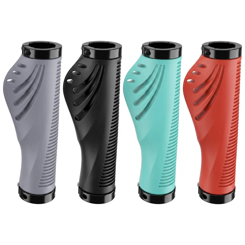 MTB Ergonomic Handlebar Grips – Dual Lock Aluminum Non-Slip Bike Handlebar Grips Axl