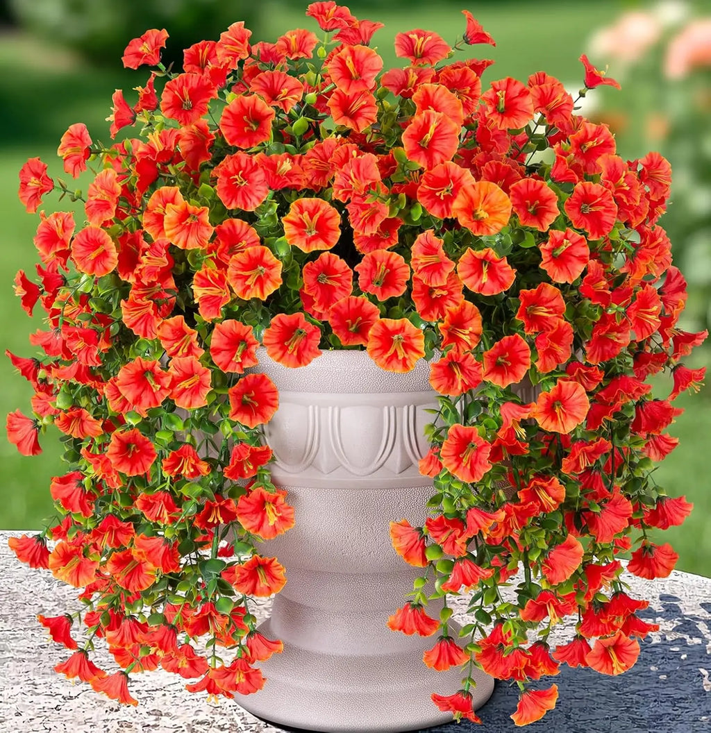 Artificial Morning Glory Vine – Colorful Faux Flower Garland Artificial Flower Vine Axl