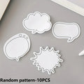 10-Pack Dialogue Box Sticky Notes – Kawaii Self-Adhesive Memo Sticky Note Pads Axl Random pattern-10PCS