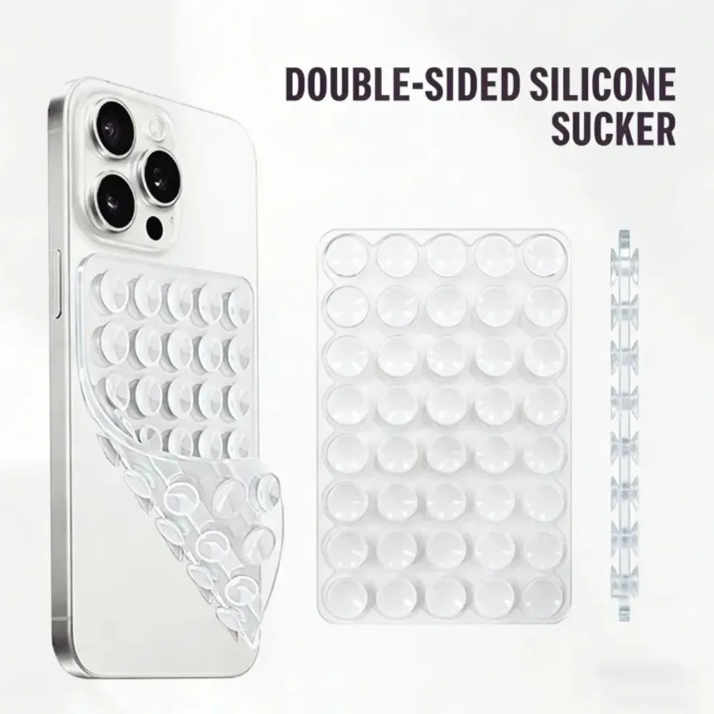 Silicone Double-Sided Suction Phone Holder – Anti-Slip Mount Phone Suction Mount Axl