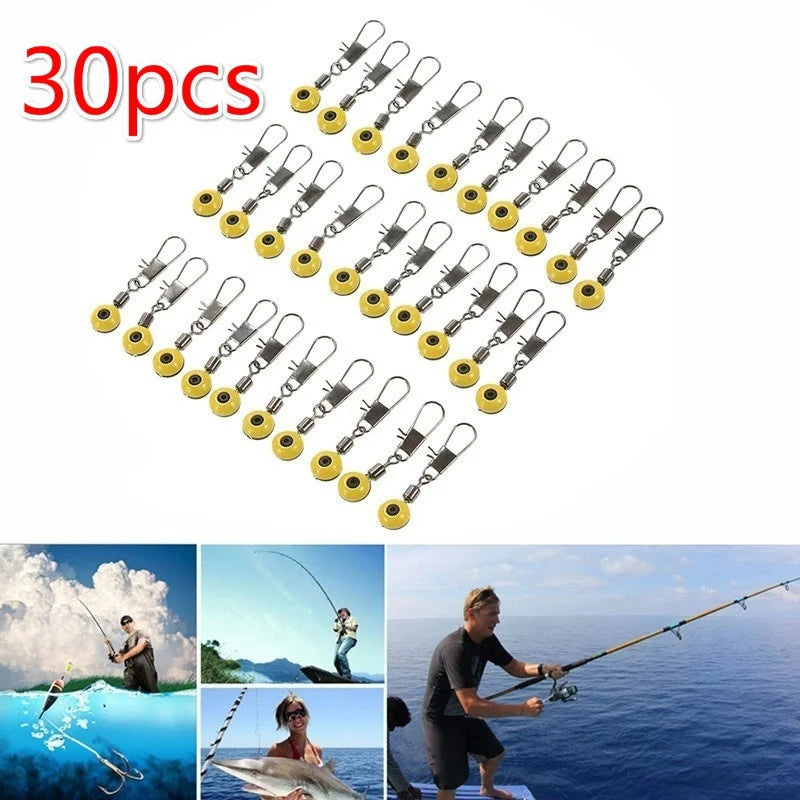 30-Piece Fishing Bobber Stops, Space Beans & Float Connectors Fishing Float Stops Axl