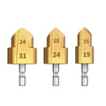 Stepped Drill Bit for PVC PPR Pipe – 20/25/32mm Core Tool Stepped Core Drill Bit Axl gold-1set