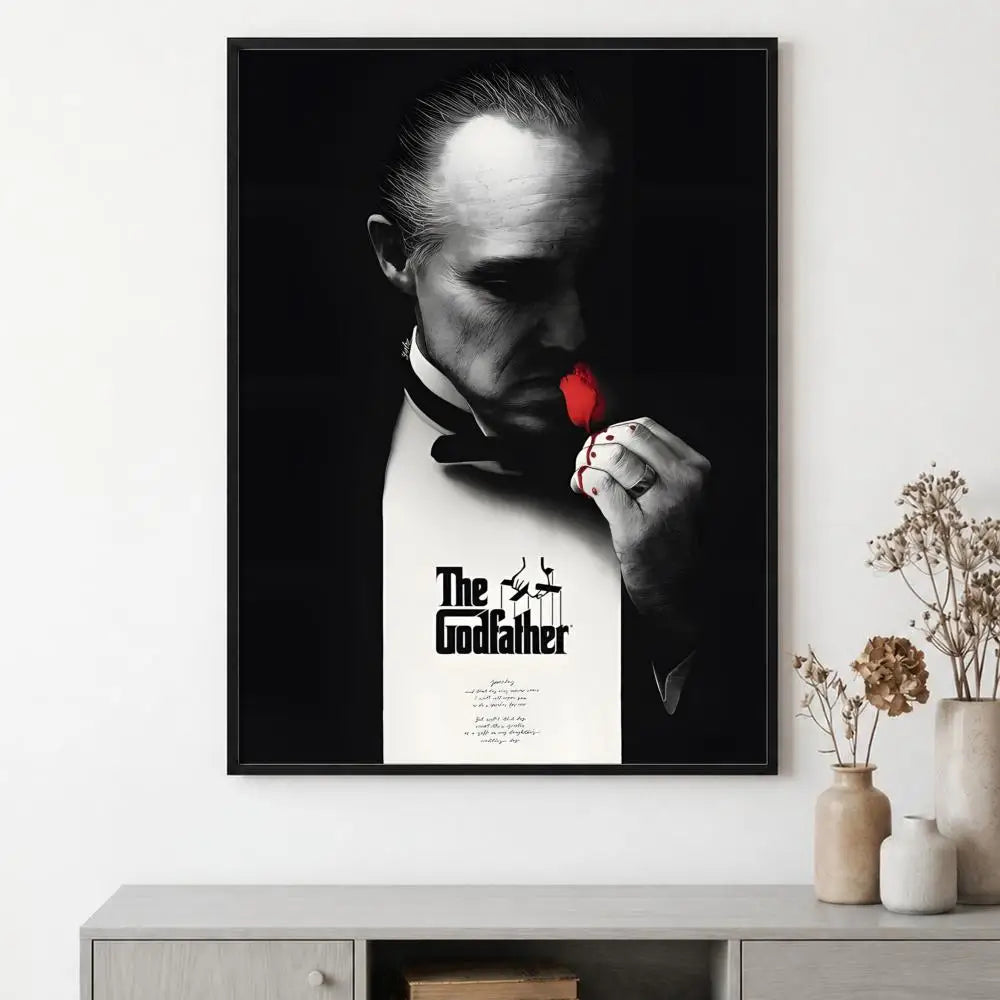 The Godfather Movie Poster – HD Wall Art for Home & Bar Decor Movie Wall Poster Axl