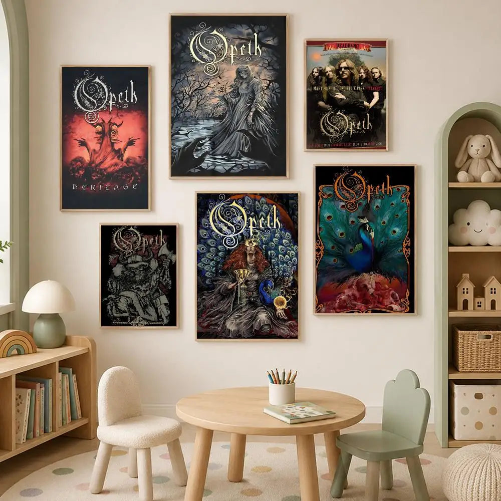 Opeth Band Poster – Self-Stick HD Waterproof Wall Art Wall Art Poster Axl