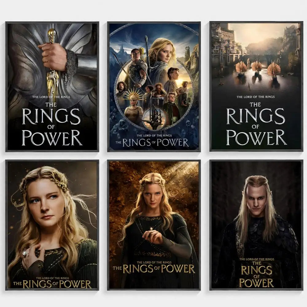 Rings of Power HD Poster – Waterproof Sticky Wall Art Decor Wall Art Poster Axl