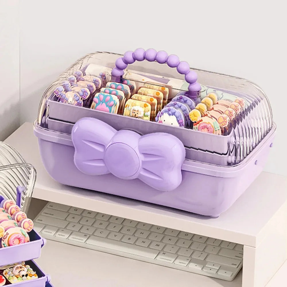 Girls Multi-Layer Jewelry & Hair Accessories Storage Box Accessories Storage Box Axl