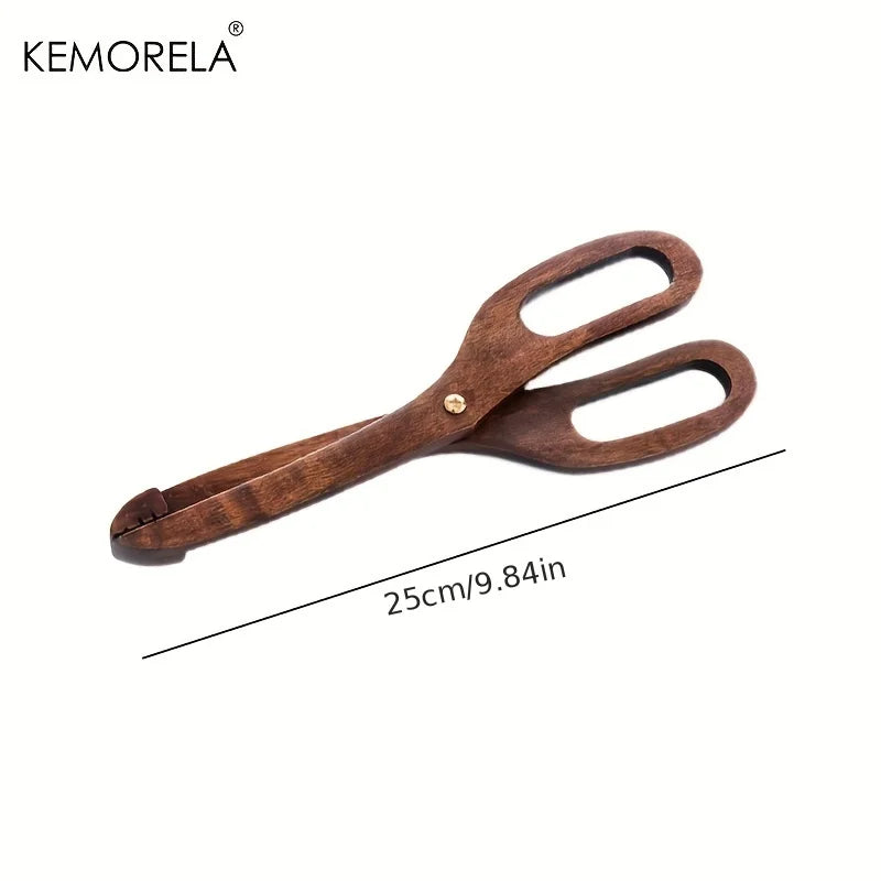 Wooden Scissor Kitchen Tongs – Non-Slip Salad & Grill Tongs Kitchen Tongs Axl