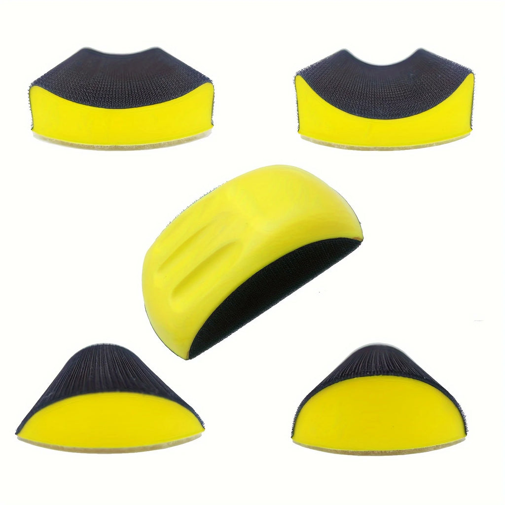 Handmade Sanding Blocks – Rectangular & Mouse Shape Woodworking Sanding Block Set Axl Yellow 5pcs Set