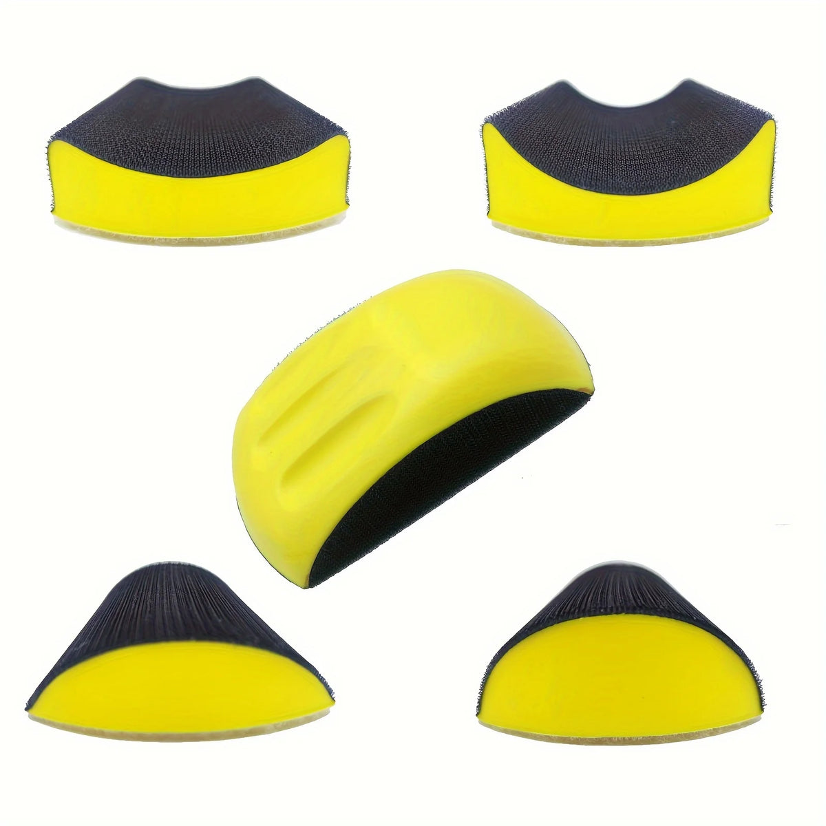 Handmade Sanding Blocks – Rectangular & Mouse Shape Woodworking Sanding Block Set Axl Yellow 5pcs Set