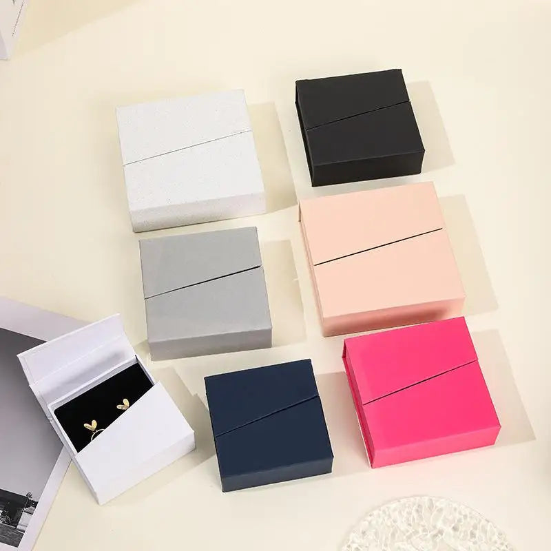 Magnetic Flip Jewelry Box – Earring, Necklace & Ring Organizer Jewelry Organizer Box Axl