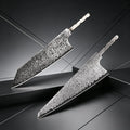Damascus Steel Blade Blank – Forged Cleaver for Knife Makers Damascus Blade Blank Axl Kitchen Blade-2PCS