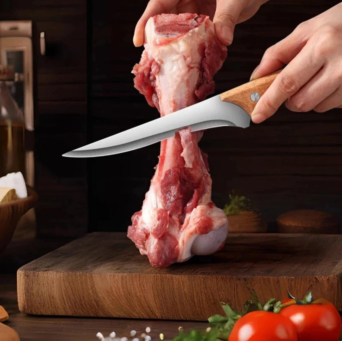 SHENJIU Stainless Steel Boning Knife – Sharp Butcher Knife Boning Knife Axl