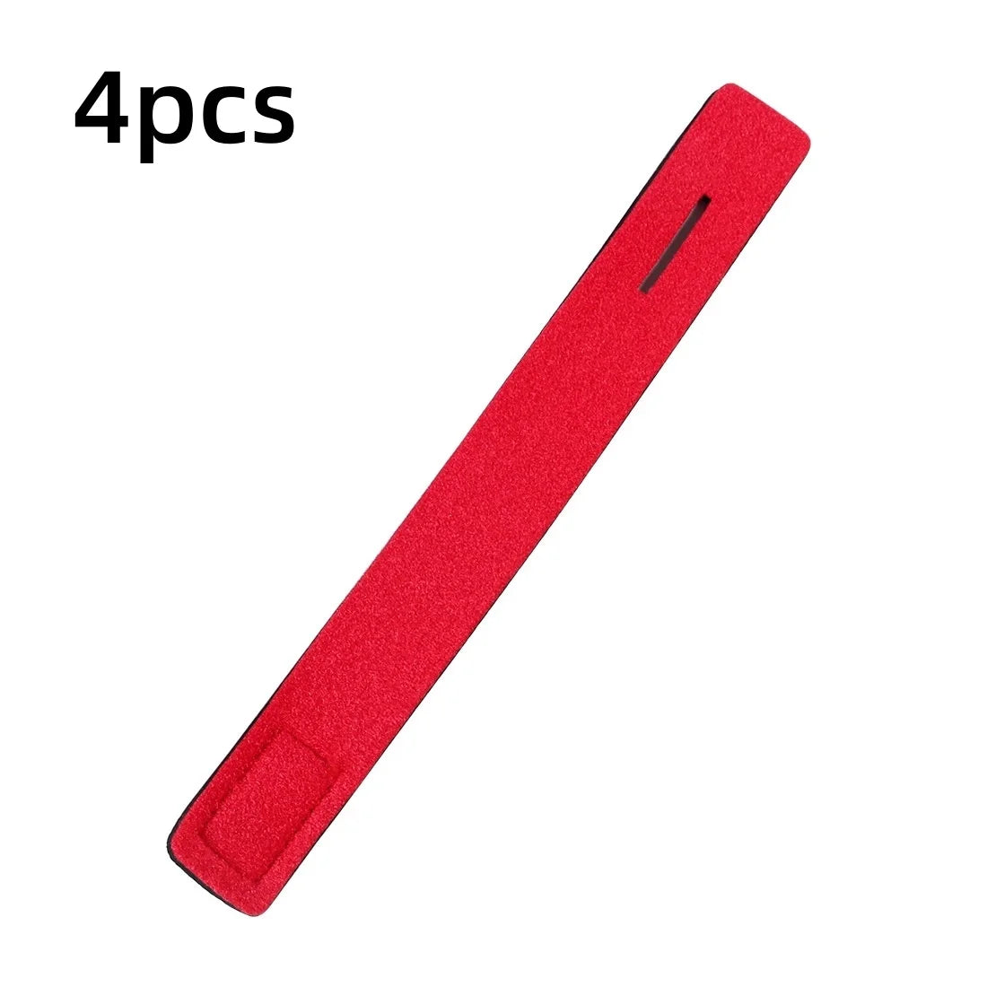 4-Pack Rubber Fishing Rod Tie Straps – Elastic Wrap Bands Fishing Rod Straps Axl Red