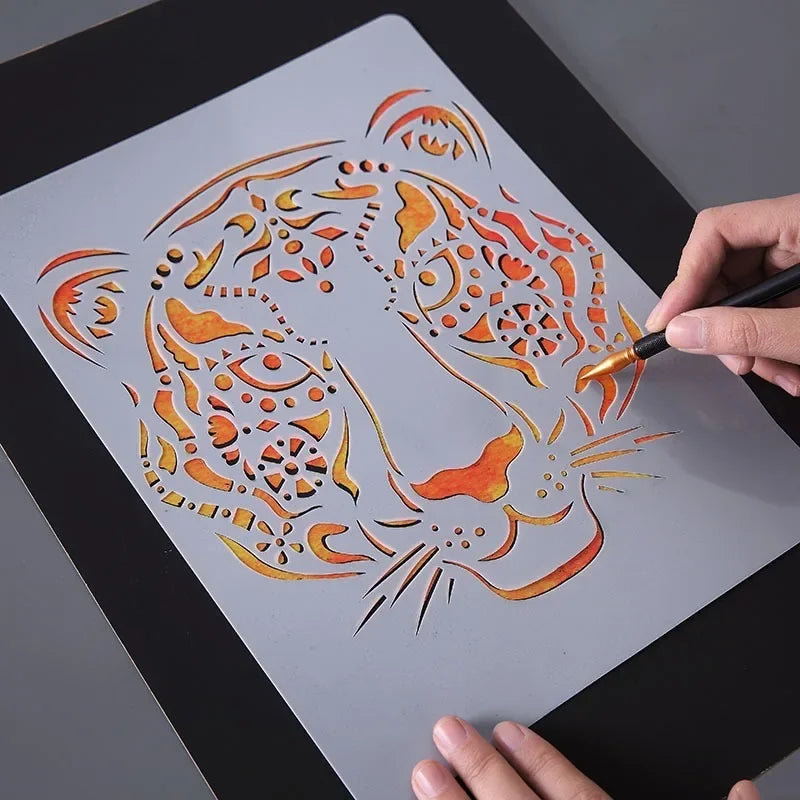 DIY Animal Stencils – Drawing Templates for Painting & Decor Art Stencil Set Axl