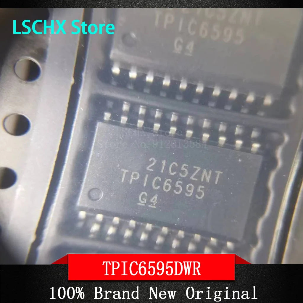 5-Pack TPIC6595DW SOIC-20 8-Bit Shift Register IC 250mA/Ch Shift Register IC Axl Default Title