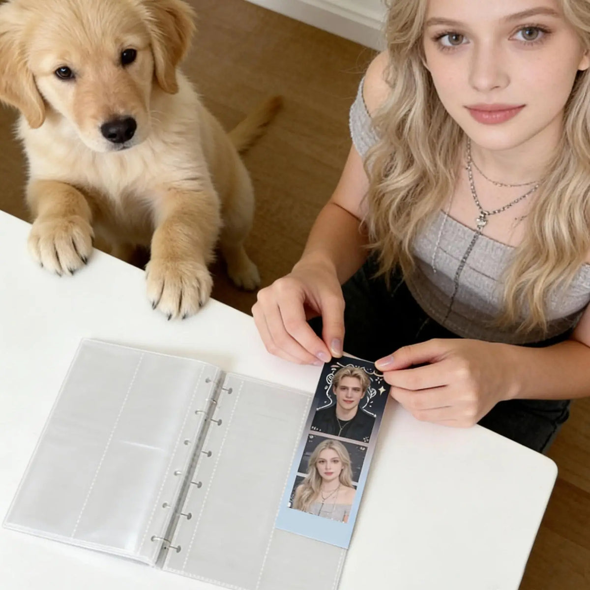 Photo Booth Strip Album – Clear Keepsake Scrapbook Memory Book Photo Strip Album Axl