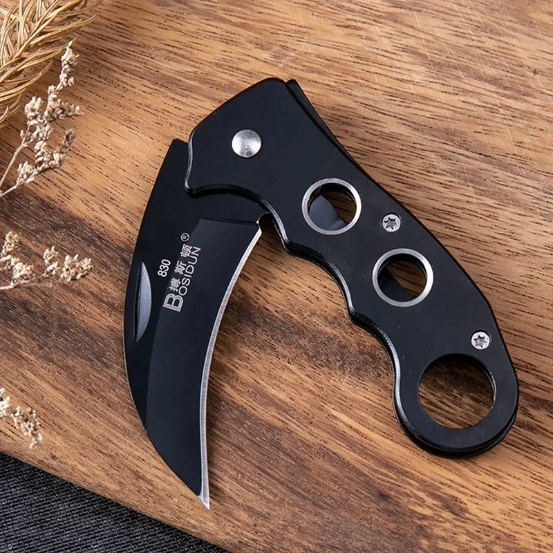 Ergonomic Folding Fruit Knife – Curved Stainless Steel Blade Folding Fruit Knife Axl
