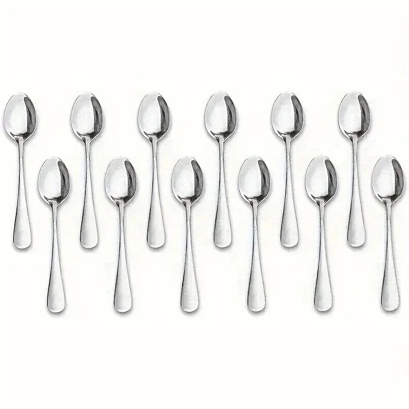 12-Piece Stainless Steel Mini Coffee Spoon Set – Dishwasher Safe Coffee Spoon Set Axl 12PCS
