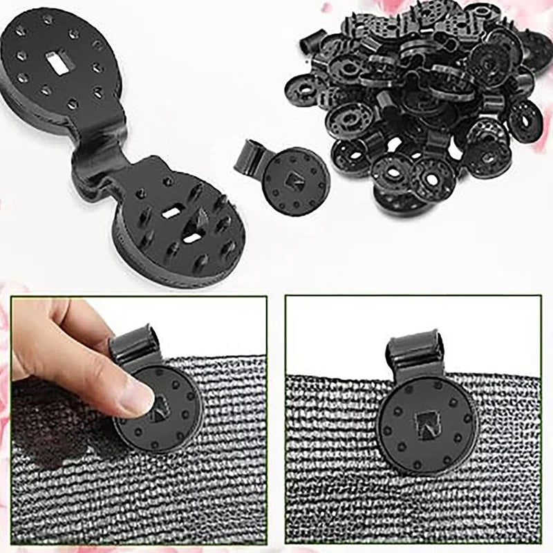100 Pcs Shade Cloth Clips – Greenhouse Net Fixing Clamps Garden Net Clips Axl