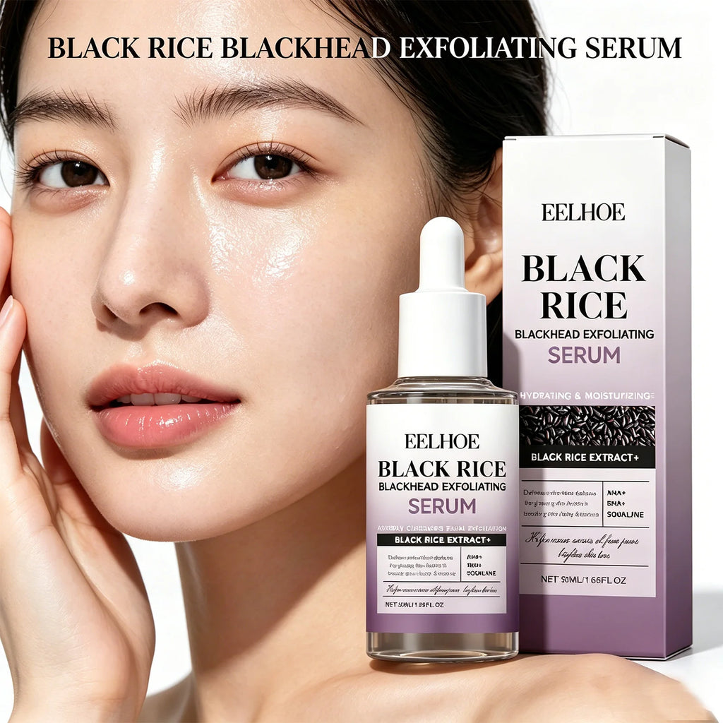 Black Rice Exfoliating Serum – PHA Pore Care & Hydrating Exfoliating Face Serum Axl