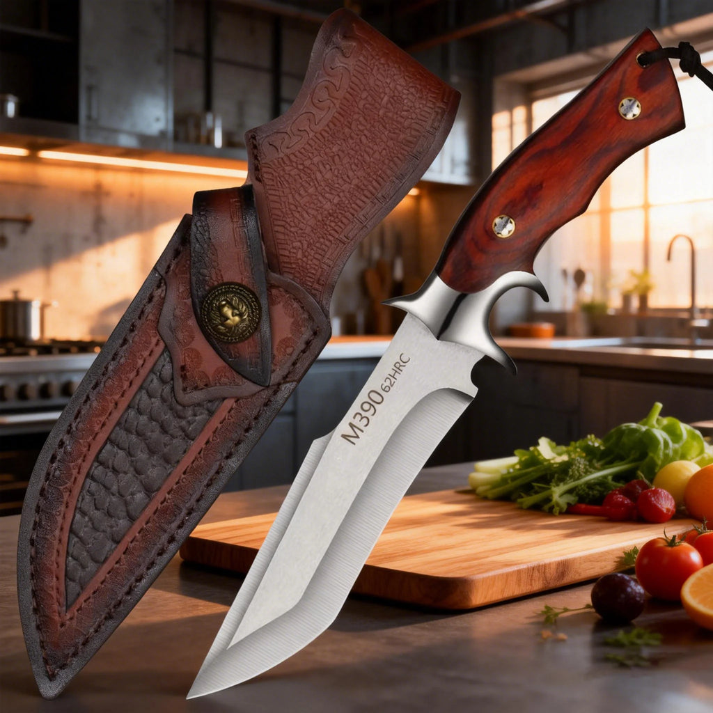 Japanese Stainless Steel Chef's Knife – Wooden Handle & Sheath Chef's Knife Axl