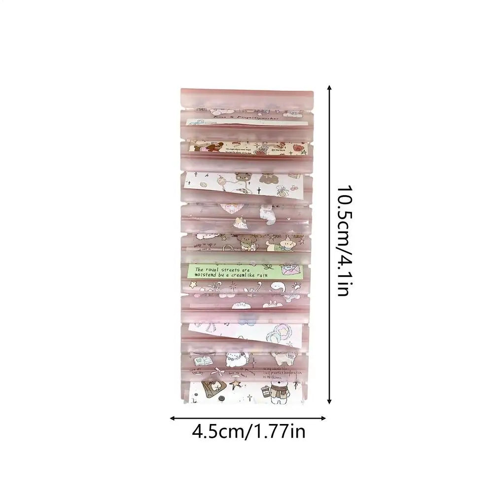 Nail Transfer Foil Storage Box – 10-Slot Organizer Case Nail Art Organizer Axl Translucent powder