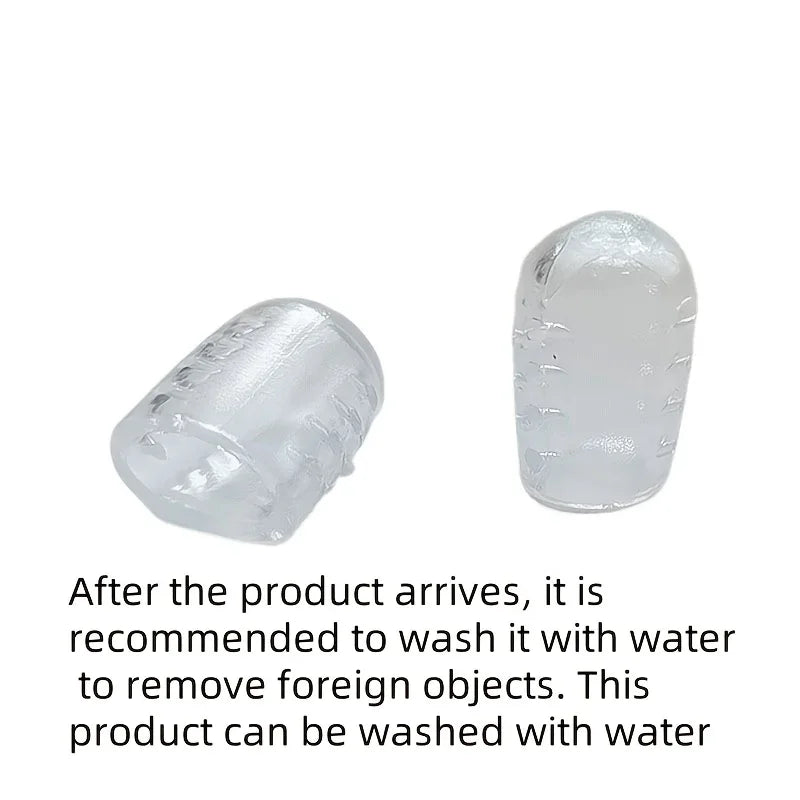 14-Pack Breathable Toe Protectors – Transparent Waterproof Socks Toe Protector Sleeves Axl