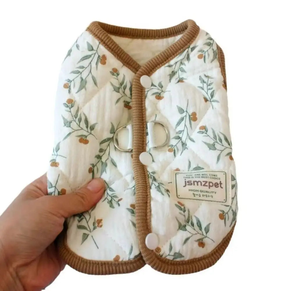 Rabbit Print Dog & Cat Winter Velvet Jacket – Warm Puppy Coat Pet Winter Jacket Axl