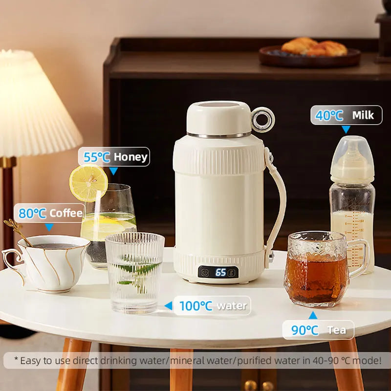 BALASHOV Mini Electric Travel Kettle 1L Stainless Steel 1000W Electric Travel Kettle Axl